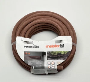 Manguera de perlas marrón 15 m juego de mangueras manguera de jardín marrón manguera de 1/2" - Imagen 1 de 2