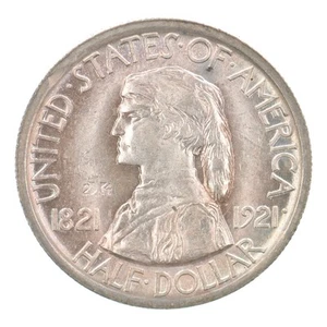 1921 2x4 2*4 Missouri Commemorative Half Dollar Beautiful Tone *0247 - Picture 1 of 3