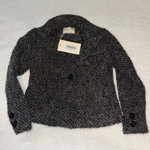 Joyfolie Mia Joy Lollie Blazer In Charcoal Black NWT Size 6 - Picture 1 of 8