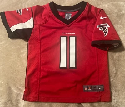 Camiseta Julio Jones 11 Atlanta Falcons Juvenil 5-6 Roja Nike On Field NFL Foto 1 de 4