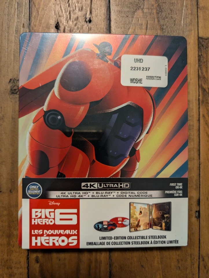Big Hero 6 - 4K/Blu-Ray/Digital Steelbook Limited Edition Best Buy *NEW!* - Image 1 of 1