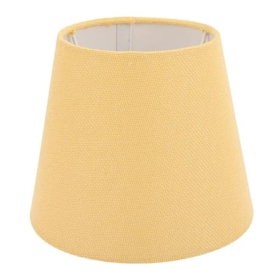 Pequeña pantalla de lámpara redonda cónica E14 base tela cubierta de lámpara de escritorio mesa interior L... Foto 1 de 4