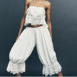 Free People - Forever Young Bloomer Pants Sz Medium Ret $98 New With Tag - Picture 1 of 7