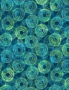 Teal Circle Burst 108" fabric by Wilmington, 2122-754, wide fabric - Picture 1 of 1