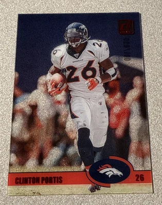 2023 Panini Clearly Donruss Retro Red #3 Clinton Portis Broncos /100 - Image 1 of 2