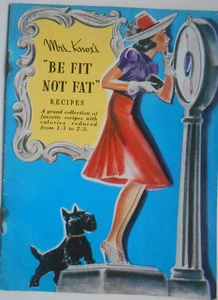 Vintage 1939 Mrs Knox Be Fit Not Fat Rezepte Kochbuch 4,75" x 7" Knox's Gelatine - Bild 1 von 3