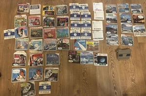Lot of 51 VTG View-Master Reels W/Viewer & Plastic Case,  Booklets TV Disney etc - Picture 1 of 24