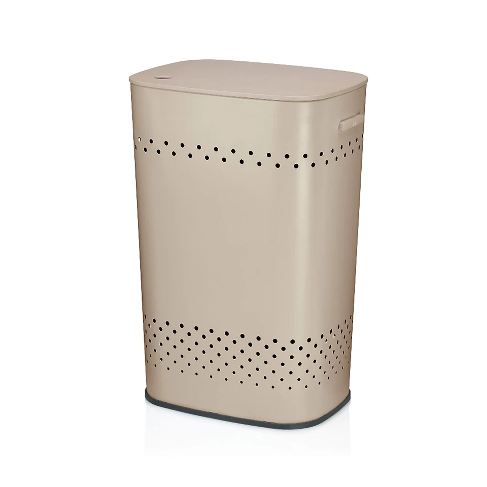 KELA Wäschebox Wäschekorb Wäschesammler MALAGA mit Sitzfunktion 60 Liter beige - Bild 1 von 1