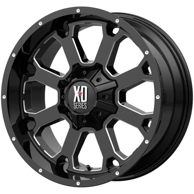 XD Series XD825 Buck 25 20x9 8x170 +0mm Black/Milled Wheel Rim 20" Inch Foto 1 de 4