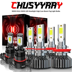 Para For Chevy Tahoe 2015 2016 2017 2018-2019 faros LED +Kit de luces antiniebla - Picture 1 of 11