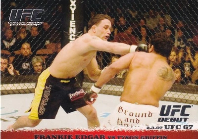 2009 Topps UFC Round 1 #60 Frankie Edgar RC vs. Tyson Griffin - Image 1 of 2