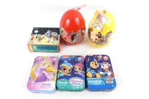 Lot of 6 Children's Puzzles Disney Nickelodeon eeBoo Dinosaur Eggs 6+ - Picture 1 of 5