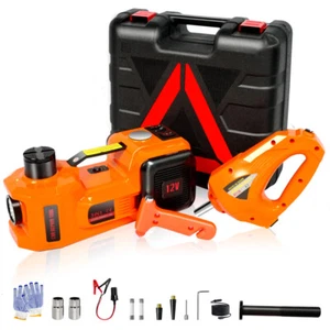 Electric Car Jack kit 5 Ton 11023 LBS Hydraulic Jack Lift Electric Impact Wrench - Picture 1 of 16
