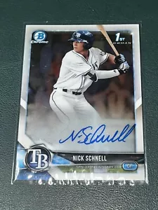 Bowman Draft 2018 cromo Nick quick autógrafo - Imagen 1 de 2