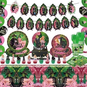 Wicked Party Suppiers Balloons Tableware Banner Kids Birthday Decorations - Picture 1 of 14
