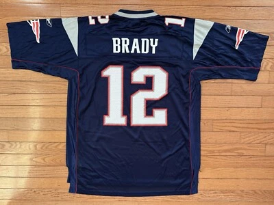 Camiseta Reebok Tom Brady New England Patriots Hombre Grande Nuevas Etiquetas Foto 1 de 4