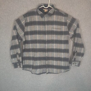Carbon 2 Cobalt Flannel Men Large Plaid Gray Long Sleeve Cotton - Bild 1 von 10