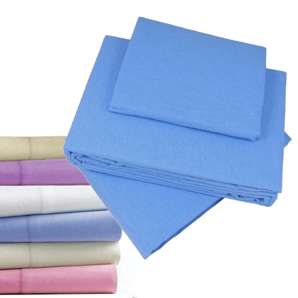 Linens Limited 100% Brushed Cotton Flannelette Fitted Sheet - 9" Depth