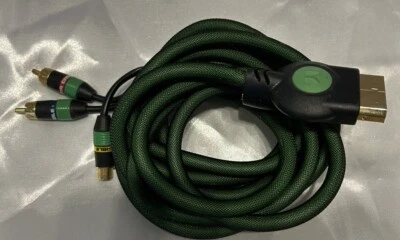 XBOX MONSTER CABLE Composite AV Cable Supports Progressive Scan Original - Image 1 of 4