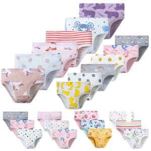 6PCS Little Girls' Soft 100% Cotton Underwear Toddler Kids Comft Briefs Panties - Picture 1 of 38