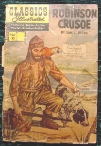 1968 CLASSICS ILLUSTRATED #10 ROBINSON CRUSOE BY DANIEL DEFOE NO BACK COVER - Picture 1 of 3