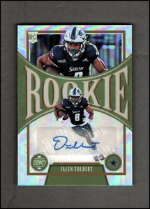 2022 Panini Legacy Rookies Premium Pluma Plata Jalen Tolbert Automático - Casi Nuevo-Como Nuevo - Imagen 1 de 2