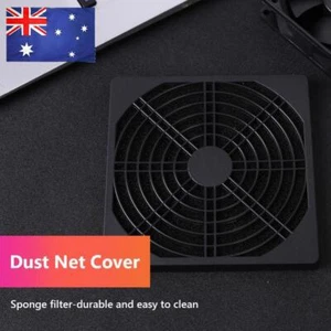 60mm 80mm 90mm 120mm PC Case Fan Grills Filter for Desktop Computer Pack of 5 - Afbeelding 1 van 16