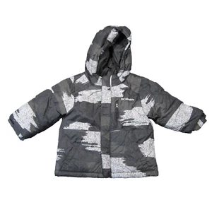 Columbia Toddler Boys Lightning Lift Puffer Jacket 2T Gray Black Winter Ski Snow - Picture 1 of 14