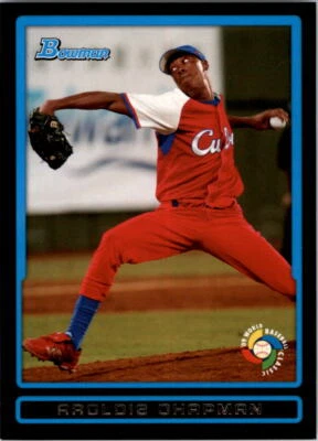 2009 Bowman WBC Prospects #BW12 Aroldis Chapman - NM-MT - Image 1 of 2