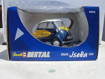 REVELL  METAL DIECAST BMW JSETTA 250 YELLOW/BLUE   08926   1:18 SCALE NEW BOXED - Image 1 of 4