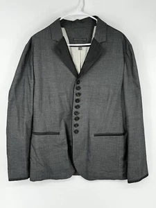 John Varvatos Blazer Sakko Mehrknöpfe Grau Größe 52 Baumwolle Made In Italy - Bild 1 von 8