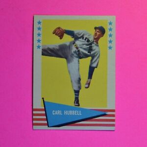 1961 Fleer Greats Baseball #45 Carl Hubbell, High Grade Nm-Mt