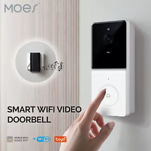 MOES Tuya WLAN Smart Video Türklingel Überwachungskamera IP65 APP Überwachung - Bild 1 von 14