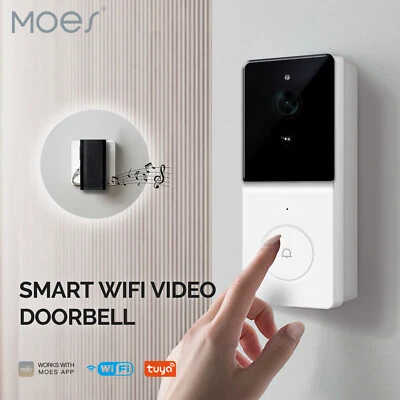 MOES Tuya WLAN Smart Video Türklingel Überwachungskamera IP65 APP Überwachung - Bild 1 von 4