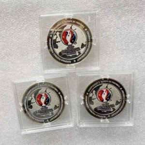 3pcs 2016 European Championship Commemorative Medal,silvered - Picture 1 of 13
