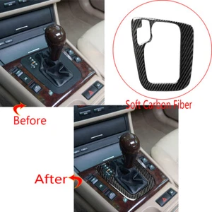 Real Carbo Fiber Gear Shift Panel Cover Trim Fit For BMW 3 Series E46 1998-2005 - Picture 1 of 8
