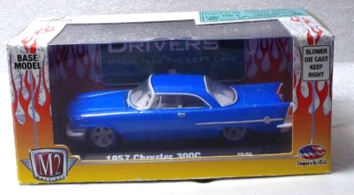 M2 Machines Blue/White Chase 1957 Chrysler 300C 1:64 Diecast Limited Edition - Image 1 of 3