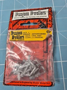 Dungeon Dwellers Pack 4 - Female Adventurers, 25 mm, D&D, Rieder Design, as new - Foto 1 di 2