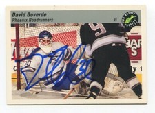 1993 Classic Pro Prospects David Goverde Signed Card Hockey Autograph AUTO #54
