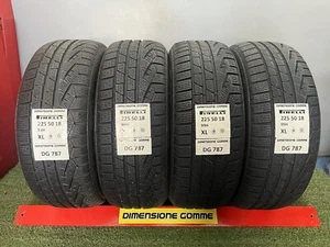 4 GOMME PIRELLI 225 50 18 99H XL M+S INVERNALI USATE mm6,5–7,7 85/95% DOT 1818 - Foto 1 di 14