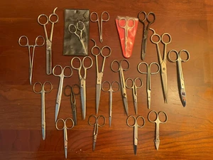 Gemischtes Vintage Lot gebrauchte Nähschere Schere Schneidwerkzeuge USA Italien Germany - Bild 1 von 11