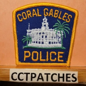 KORALLENGIEBEL, FLORIDA POLIZEI SCHULTERAUFNÄHER FL - Bild 1 von 2