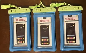 3 Stück - IPX7 wasserdichte Handyhülle blau - Bild 1 von 2