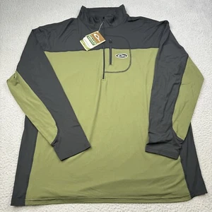 DRAKE WATERFOWL Shirt Mens Extra Large Green Quarter Zip Underwear Top NWT - Picture 1 of 13