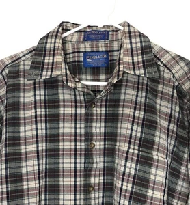 Pendleton Sir Pendleton Flannel Shirt Mens Large Plaid - Picture 1 of 8
