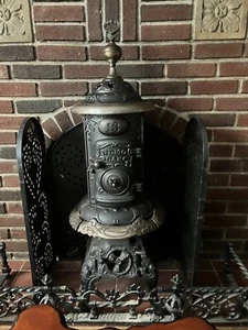 Nemo Oak Pot Belly Wood Burning Stove 1890's 43 in Tall Complete Working - Picture 1 of 20