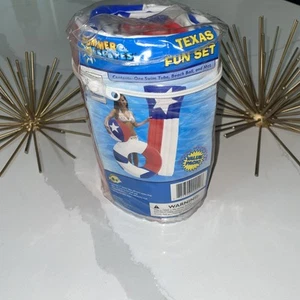 Summer Escape Texas Fun Set~Swim Ring , Mat & Ball Pool Beach Water Inflatables - Picture 1 of 6