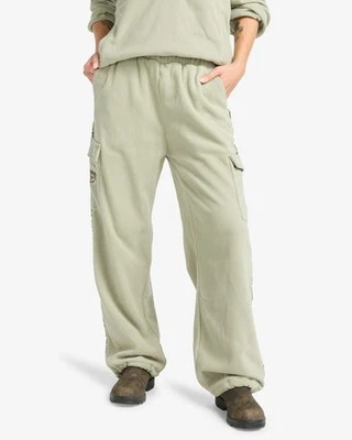 BILLABONG - Pantalones de chándal cargo de campamento de invierno para mujer - Seagrass Foto 1 de 4