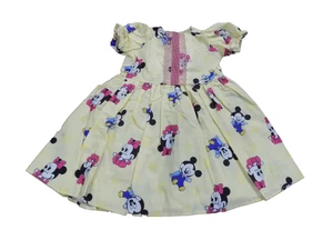 De Colección 28" Bebé Muñeca Mickey & Minnie Mouse Vestido Amarillo Encaje Borde NECESITA ACABADO - Imagen 1 de 7