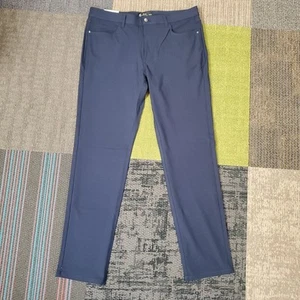 Members Mark Herren Slim Fit Benton Performance Hose Dark Navy Gr. 36x34 Neu - Bild 1 von 14